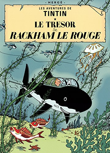 Herge Les Aventures de Tintin: Le Tresor de Rackham le Rouge, 69,8 x 49,5 cm, mehrfarbig