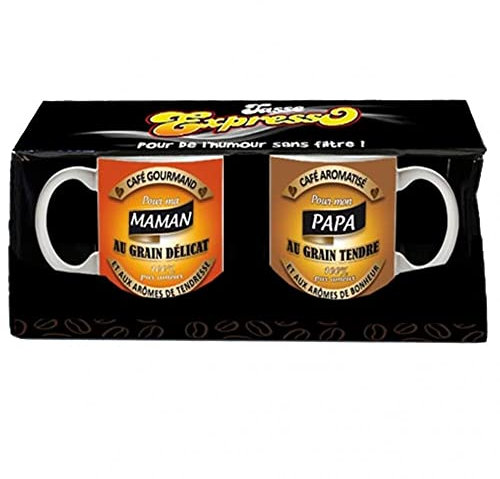 Coffret Cadeau - Tasses Expresso (Papa & Maman)