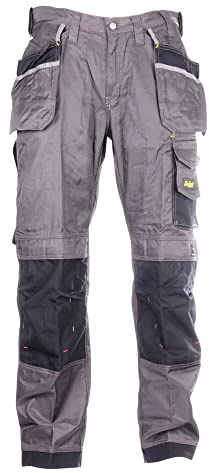 Snickers Men's Duratwill Craftsmen Trousers - Muted Black, Size 30R