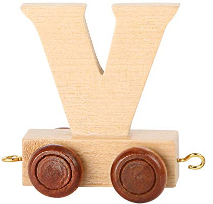 Childrens Personalised Wooden Alphabet Letter Train A-Z Name Set All Letters Available (Letter V)