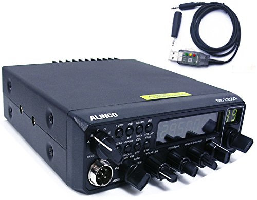 Alinco - Aparato de radioaficionado/transceptor DR-135DX (CRE 8900) 10 m, 11 m CB/Radioaficionado AM, FM, USB, LSB, CW + Cable USB y ¡gran pantalla multicolor!
