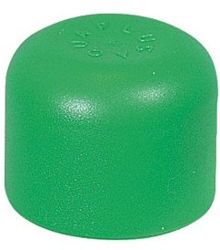 Aqua-Plus - PPR Rohr Kappe d = 32 x 5,4 mm, grün