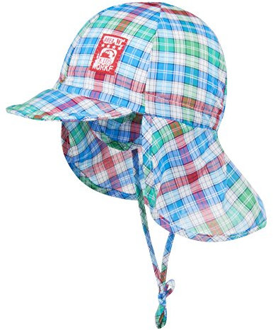 Döll Jungen Bindemütze mit Nackenschutz Mütze, Blau (Blithe 3630), (Herstellergröße: 49)