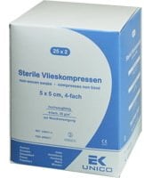 Vlieskompressen 10x20 cm Steril 4fach