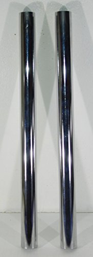 TUBO PROLUNGA IN ACCIAIO CROMATO PER ASPIRACENERE DA 50 CM (KIT DA 2 PEZZI INNESTABILI)