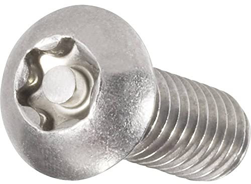 TOOLCRAFT 888775 Linsenkopfschrauben M4 16 mm Profil Torx mit Nippel Edelstahl A2 10 Stück