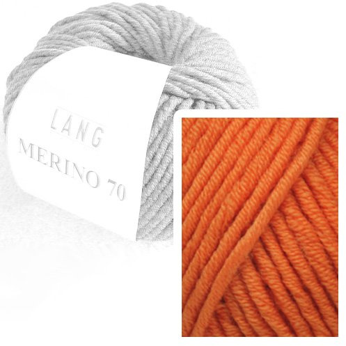 Lang Yarns Merino 70 - 0059 orange