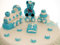Edible TRAIN Set Baby Boy CHRISTENING Handmade Sugarpaste Cake Topper Decoration