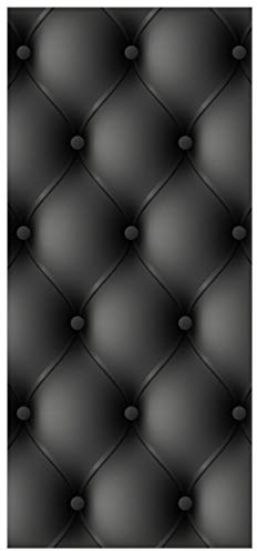 posterdepot Türtapete Türposter Ledertür - Größe 93 x 205 cm, 1 Stück, schwarz, ktt0011