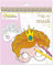 Avenue Mandarine GY021O Malbuch Graffy pop mit vorgestanzten Masken zum Ausmalen, 250g Zeichenpapier gedruckt, 24 Blatt, 12 verschiedene Motive x 2, geeignet für Kinder ab 5 Jahren, 1 Stück, Rot