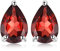 JewelryPalace Tropfenschliff 1.8ct Echt Roter Granat Birthstone Ohrstecker Silber 925 Damen, Schmuck Set, Ohrringe Silber Edelstein Mädchen, Ohrstecker Silber Klein mit Stein Frauen Geschenk