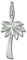 SilberDream Charm Schmuck 925 Echt Silber Armband Anhänger Palme FC3101 Silber Charmsschmuckanhänger