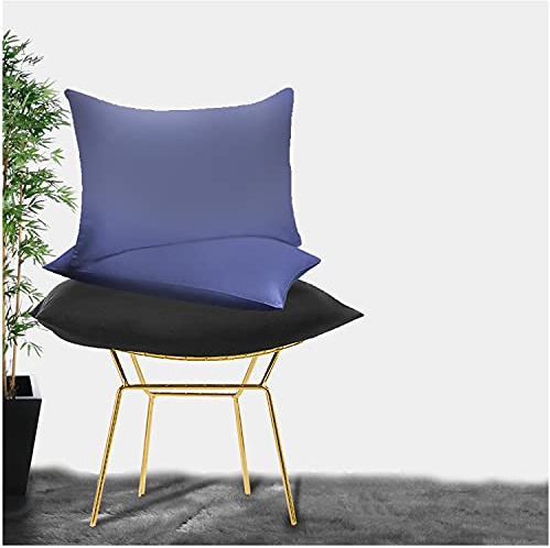 GC GAVENO CAVAILIA Super Soft Pillow Cases 2 Pack - Anti Allergic & Breathable Polycotton Pillow Covers with Envelop Closure - Washable Standard Pillowcases (50x75cm) - Navy