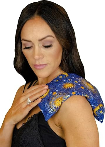 Nature's Approach Basic Herb Pack Rice Heating Pad Microwavable Reusable Heat Pack with Herbal Aromatherapy Fill, Freezer and Microwave Safe for Hot and Cold Therapy