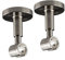 Victoria M. Gardinenstangen-Halterung Decke Deckenhalter Vorhangstange, 1-läufig, Silber, Ø 16 mm, 2er Pack