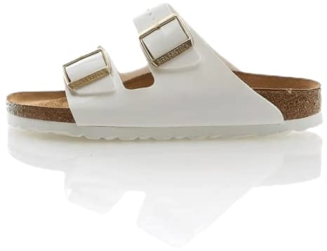 Birkenstock Damen Arizona Birko-Flor Bout öffnen, Weiß, 40 EU Schmal