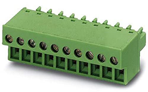 PHOENIX CONTACT FRONT-MC 1,5/10-ST-3,81 Leiterplattenstecker, Nennquerschnitt 1,5 mm², Grün, Anzahl der Anschlüsse 10, Artikelfamilie FRONT-MC 1,5/..-ST, Rastermaß 3,81 mm, 50 Stück