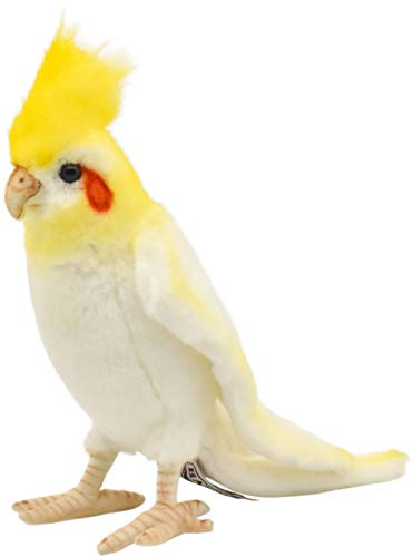 White Cockatiel Plush Soft Toy by Hansa. 23cm. 6457 by Hansa