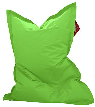 QSack Outdoorer Kindersitzsack, mit Innenhülle und Toxproof Mikroperlen, schadstoffgeprüft, 100x140 cm (apfelgrün)
