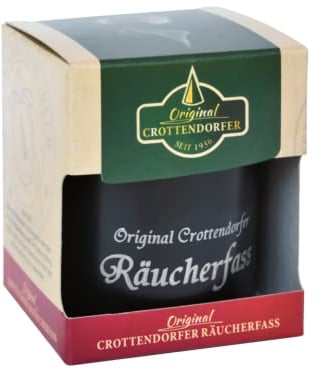 Crottendorfer Räucherfass mit Räucherkerzenhalter & 20 Räucherkerzen - Duft: Bunte Mischung - Größe der Räucherkerzen: M
