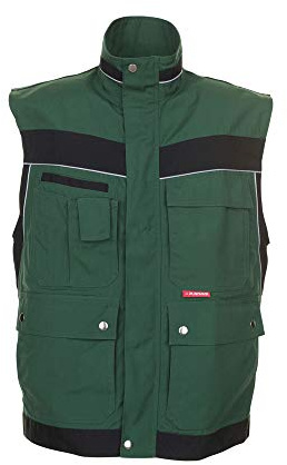 Planam Herren Plaline Weste Weste Plaline Größe S in schwarz/zink (1er Pack)