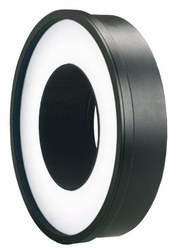 Kaiser Fototechnik 3250 KR90 Ringleuchte (30x DREI-Chip LED, Filtergewinde 77mm) mit integrierter Akku inkl. Adapterringe 55-72mm schwarz