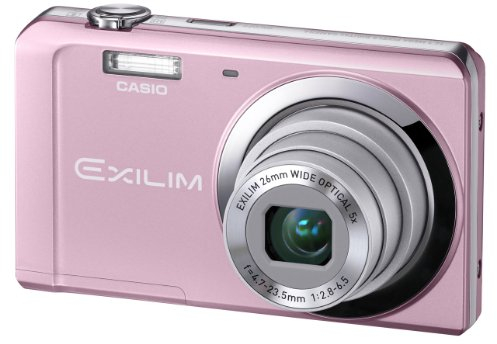 Casio Exilim EX-ZS5 Digitalkamera (14 Megapixel, 5-fach opt. Zoom, 7,6 cm (3 Zoll) Display) rosa