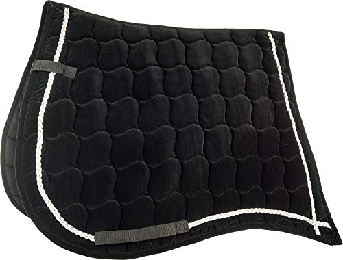 HKM Antik Sattelunterlagen Schwarz/Silber Ant. VS