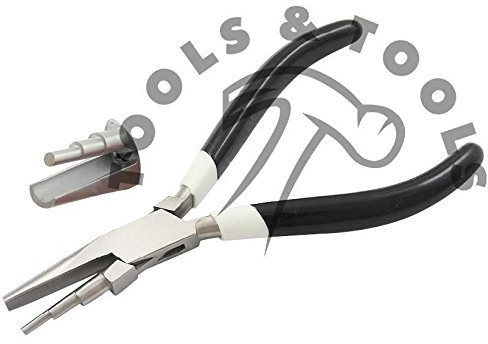 Three 3 Step Concave Round Nose Pliers Wire Forming Bending Looping Crafts Tools