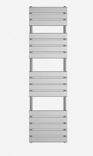 iBathUK | 1600 x 450 mm Chrome Designer Flat Panel Heated Towel Rail Radiator