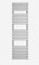 iBathUK | 1600 x 450 mm Chrome Designer Flat Panel Heated Towel Rail Radiator