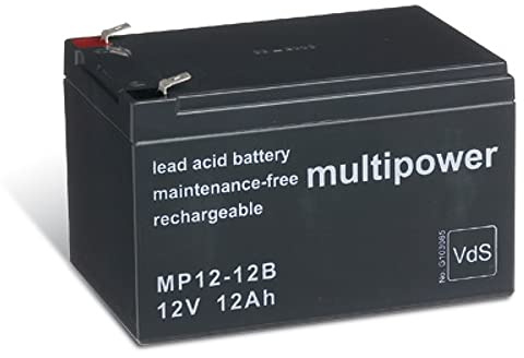 akku-net Bleiakku (multipower) MP12-12B VDs, 12V, Lead-Acid