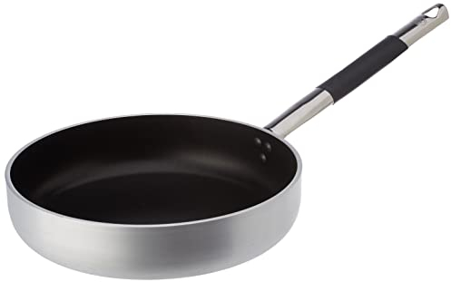 Pentole Agnelli ALSC2111SC28 Padella Dritta con Manico, Alluminio, Argento, 28 cm