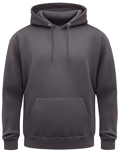 LARGE CHARCOAL classic plain pullover hoodie unsex and these are ideal for mens and ladies hooded sweatshirt