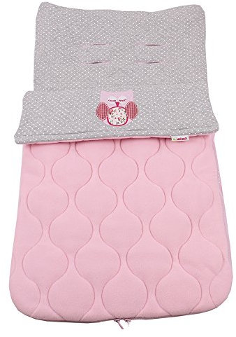 Minene Fußsack mit Eule (Rosa)