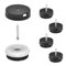 Wagner QuickClick® Filzgleiter Möbelgleiter Stuhlgleiter 4er-Set zum Anschrauben - 4X Basis+Schraube+Gleiteinsatz austauschbar - Wollfilz Ultrasoft - Durchmesser Ø 25 mm - Made in DE - 15808500