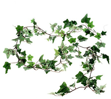 FloristryWarehouse Artificial Hiedra guirnalda pequeña hoja verde oscuro 180 cm/1,8