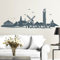 Wandtattoo Loft Skyline Norderney - Niedersachsen / Silhouette/Umriss/Heimat/Stadt/Wandtattoo/Wandaufkleber / 30 Farben / 2 Größen