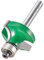 Trend CraftPro Guided Rounded Over Router Cutter Bit, 1/4 Inch Shank, 9.5mm Radius and 15.9mm Cut Length, Tungsten Carbide Tipped, C078X1/4TC, Silver
