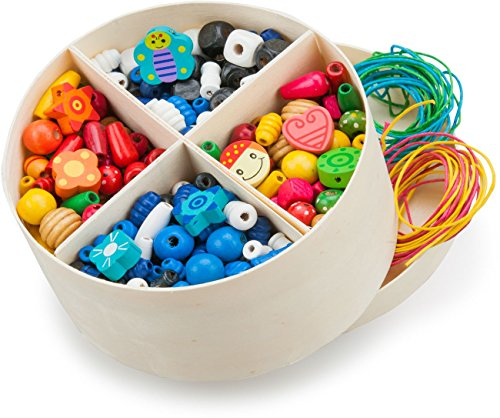 New Classic Toys - 10571 - Holzperlen in Box - Groß