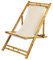 Spetebo Bamboo Relax Liegestuhl 60x135cm beige