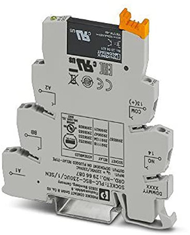 PHOENIX CONTACT PLC-OSC-230UC/48DC/100/SEN Solid State Relaismodul für Eingabefunktionen, 230 V AC/220 V DC Eingang, 3-48 V DC/100 mA Ausgang, 10 Stück