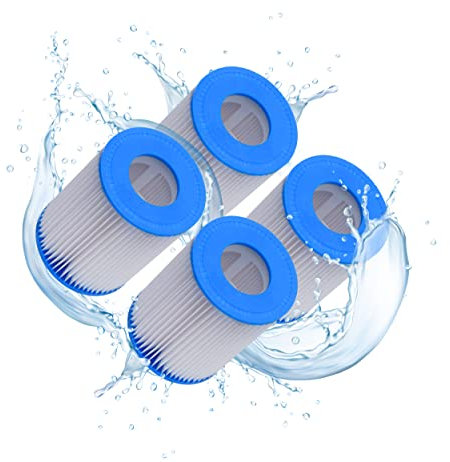 First4spares Lot de 4 cartouches de filtration pour piscine, pompes Bestway, Lay-Z-Spa, jacuzzi, Flowclear, taille 2