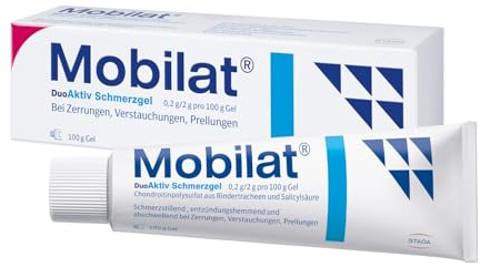 Mobilat DuoAktiv Schmerzgel Kühlendes Schmerzgel zur Behandlung stumpfer Verletzungen wie Prellungen, Zerrungen, Verstauchungen 1x 100 g Gel