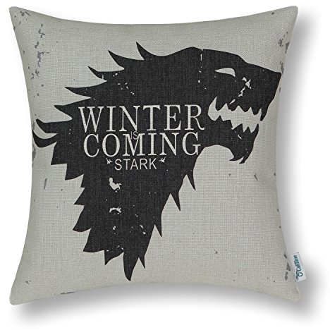 Kissenbezüge, Kissenhülle CaliTime Game of Thrones Häuser Abzeichen Kissen Abdeckungen Werfen Kissen Fälle Schutz Muscheln zum Couch Sofa Schlafzimmer Zuhause Weihnachten Dekor