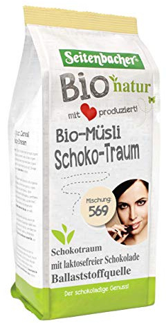 Seitenbacher Bio Schoko Müsli I lactosefrei I Vollkorn I vegan (1 x 500g)