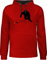 Pullover Herren Frauen Hoodie Kontrast zweifarbig - Eishockey Sprint - L - Rot/Schwarz - Hockey Ice Hoddies Icehockey Geschenk kapputzenpolover Eishockey-Fanartikel hoddis Spieler Pulli Baby