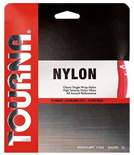 Tourna en Nylon 16 g de Tennis de Cordes, Rose