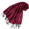 Lorenzo Cana Damen Pashmina Schal Schaltuch Stola Umschlagtuch opulentes Muster in harmonischen Rot Farben mit Fransen 70 cm x 180 cm, 100% Modal - 78105