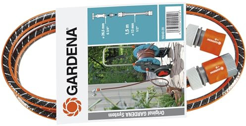 Gardena 18050-26 Tuyau Flex + Raccords PVC Orange 1,5 m